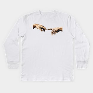 Hands of God and Adam Kids Long Sleeve T-Shirt